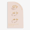 Joma Jewellery Stacks of Style Rings - Gold & Cubic Zirconia