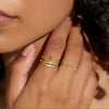 Joma Jewellery Stacks of Style Rings - Gold & Cubic Zirconia