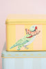 Yvonne Ellen Panda/Parakeet Rectangular Tins - Set Of Two