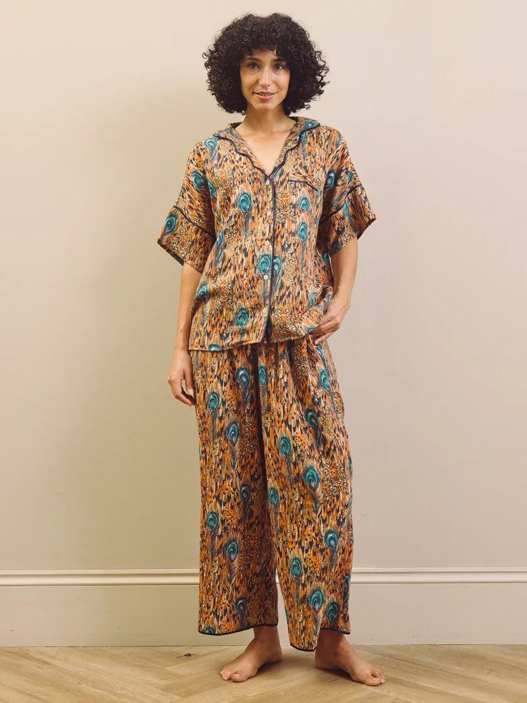 Their Nibs Festival Feathers Gauze Oversize Pyjama Set