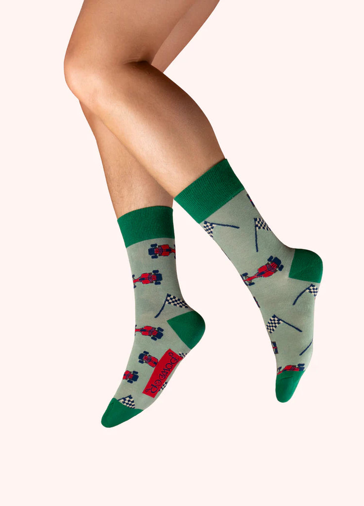 Powder Men's Formula One Cars Socks