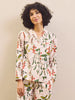 Their Nibs Pink Pretty Pears Cotton Traditional Pyjamas