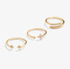Joma Jewellery Stacks of Style Rings - Gold & Cubic Zirconia