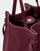Katie Loxton Celina Suedette Bucket Bag - Cherry