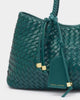 Katie Loxton Nova Hand Woven Small Shoulder Tote - Palm Green