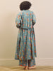 Their Nibs Charcoal Mushroom Cotton Voile Grandpa Dressing Gown
