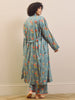 Their Nibs Charcoal Mushroom Cotton Voile Grandpa Dressing Gown
