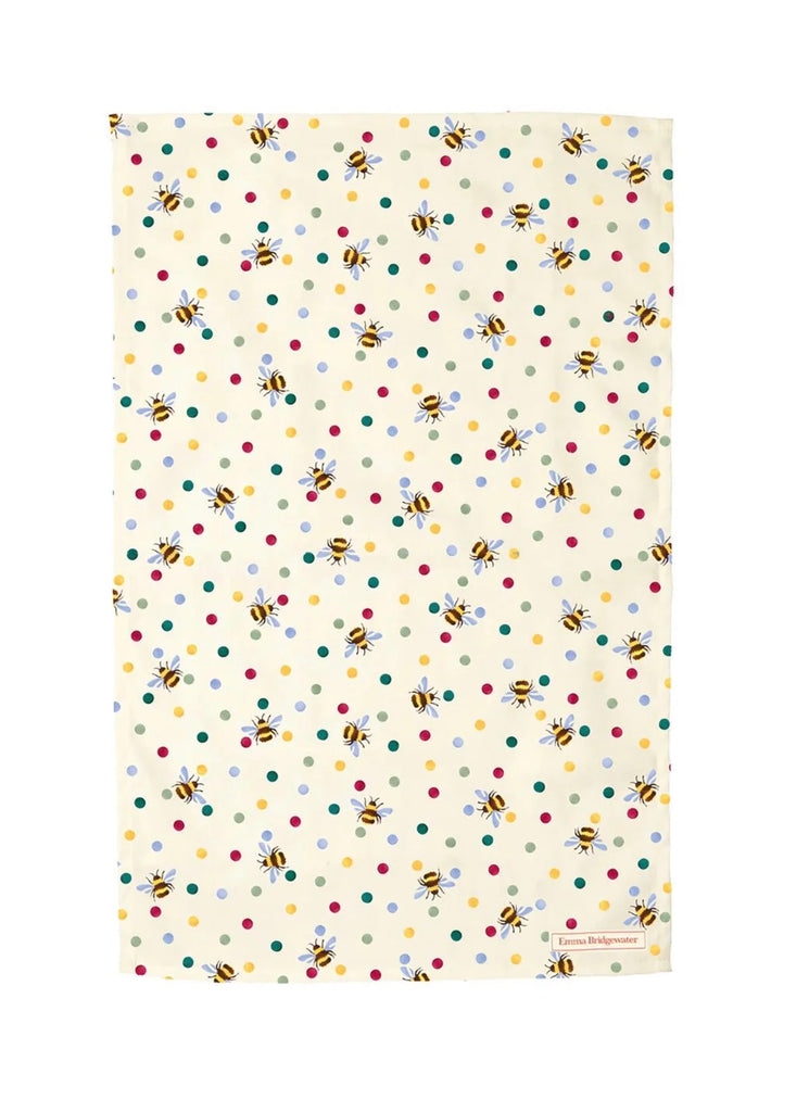 Emma Bridgewater Bumblebee & Small Polka Dot Tea Towel