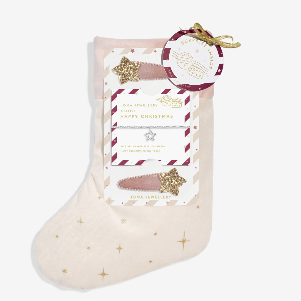 Joma Jewellery Kids' Stocking A Little 'Happy Christmas' Gift Set