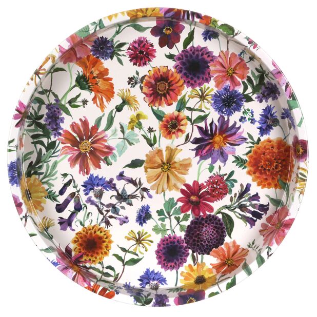 Emma Bridgewater Garden Flowers Round Tin Tray