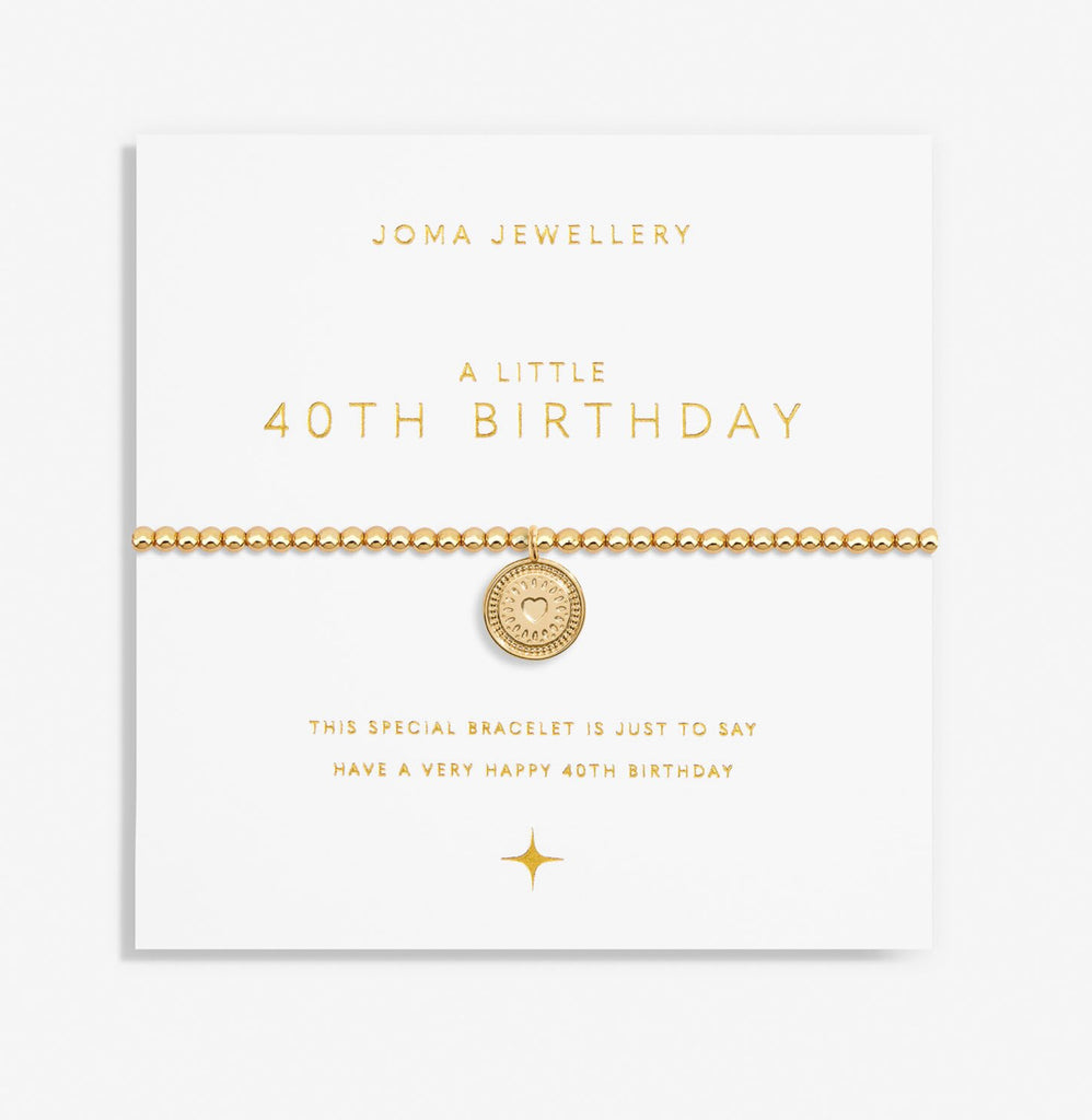Joma Jewellery A Little '40th Birthday' Bracelet