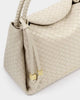 Katie Loxton Nova Woven Texture Top Handle Bag - Off White