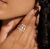 Joma Jewellery Stacks of Style Rings - Silver & Zirconia