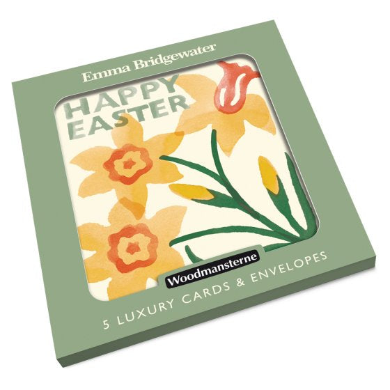 Emma Bridgewater Happy Easter Cards Golden Daffodils - Pack Of 4