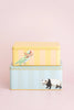Yvonne Ellen Panda/Parakeet Rectangular Tins - Set Of Two