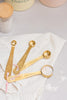Yvonne Ellen Gold Measuring Spoons