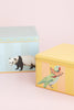 Yvonne Ellen Panda/Parakeet Rectangular Tins - Set Of Two