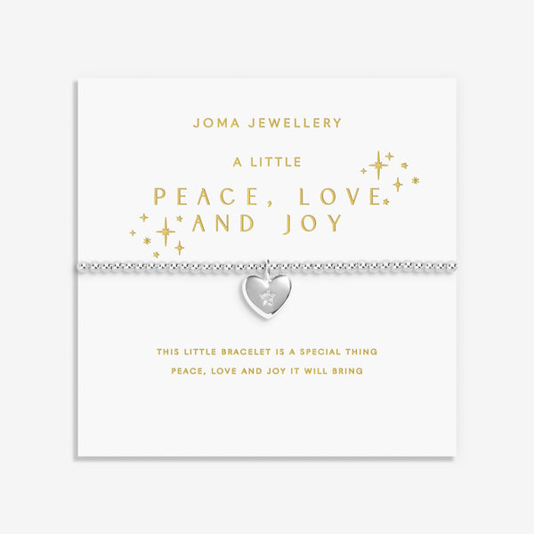 Joma Jewellery Christmas A Little 'Peace, Love & Joy' Bracelet