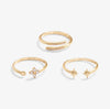 Joma Jewellery Stacks of Style Rings - Gold & Cubic Zirconia