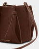 Katie Loxton Celina Mini Suedette Bucket Bag - Dark Chocolate