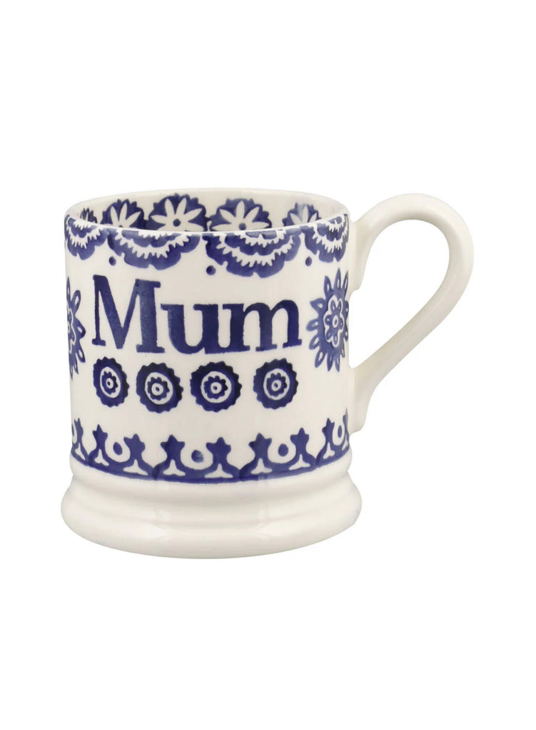 Emma Bridgewater Blue Hen & Border Mum 1/2 Pint Mug