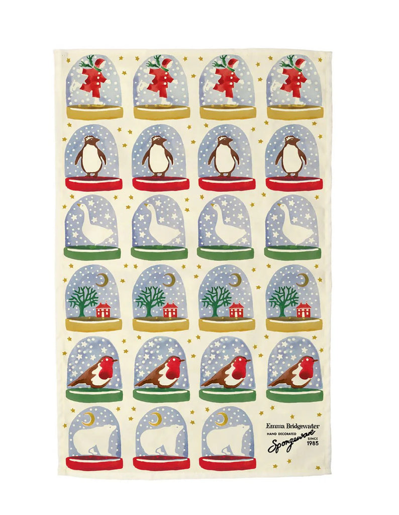 Emma Bridgewater Snow Globe Tea Towel