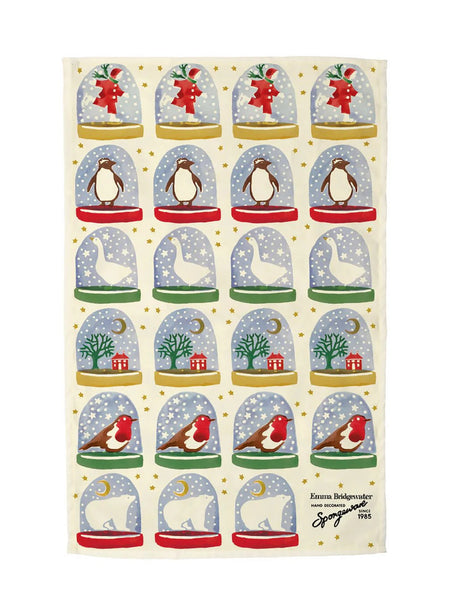Emma Bridgewater Snow Globe Tea Towel