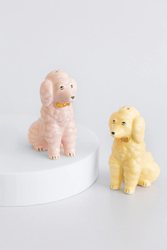 Yvonne Ellen Pastel Poodle Salt & Pepper Shakers