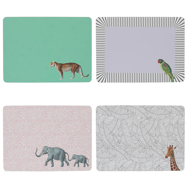Yvonne Ellen Safari Placemats (Set Of 4)