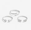 Joma Jewellery Stacks of Style Rings - Silver & Zirconia