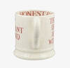 Emma Bridgewater Pink Toast My Brilliant Friend 1/2 Pint Mug