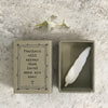 East Of India Matchbox - Feather
