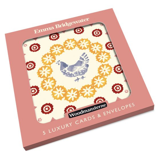 Emma Bridgewater Spring Chicken Cards - Pack Of 4