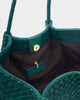 Katie Loxton Nova Hand Woven Small Shoulder Tote - Palm Green