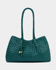 Katie Loxton Nova Hand Woven Small Shoulder Tote - Palm Green