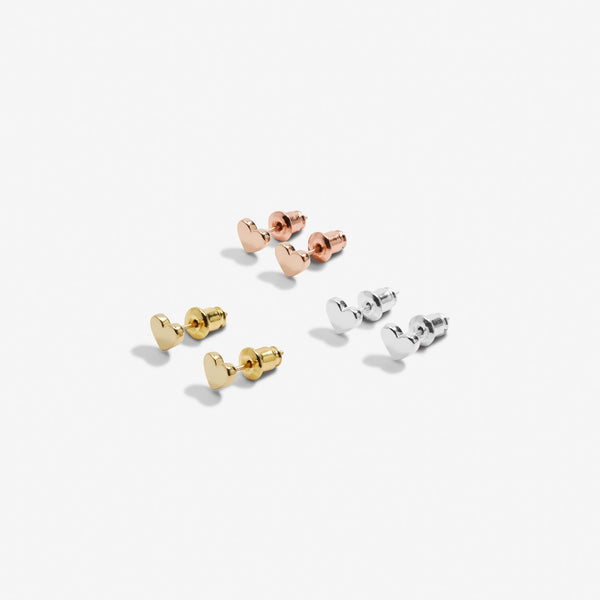 Joma Jewellery Mini Charms Hearts Earrings