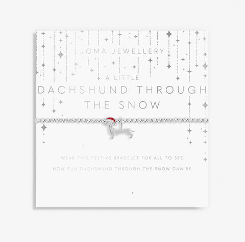 Joma Jewellery A Christmas A Little Children’s  'Dachshund Through The Snow' Bracelet