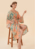 Powder Floral Jungle Kimono Gown - Petal