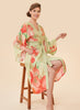 Powder Watercolour Orchids Kimono Gown