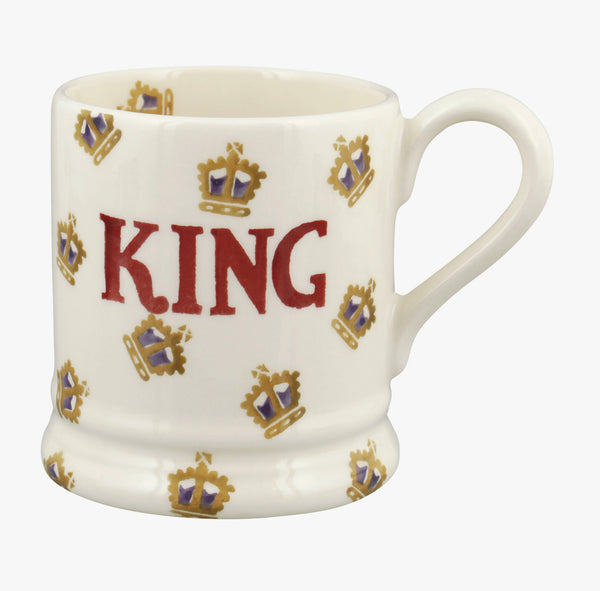 Emma Bridgewater Crowns Coronation 1/2 Pint Mug - King