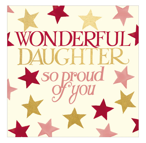 Emma Bridgewater Wonderful Daughter So Proud Of You Card
