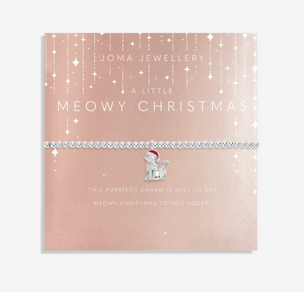 Joma Jewellery Children's Christmas A Little 'Meowy Christmas' Bracelet