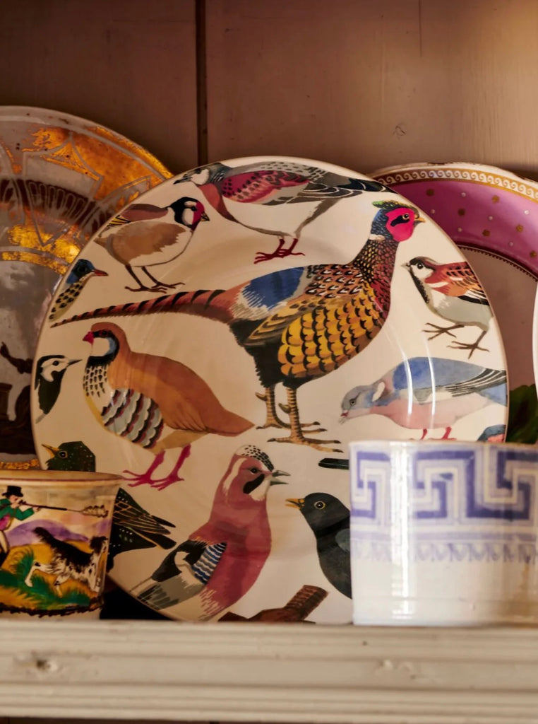 Emma Bridgewater British Birds Medium Dinner Plate, 8.5 Inch
