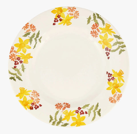 Emma Bridgewater Wild Daffodils 10 1/2 Inch Plate SECOND