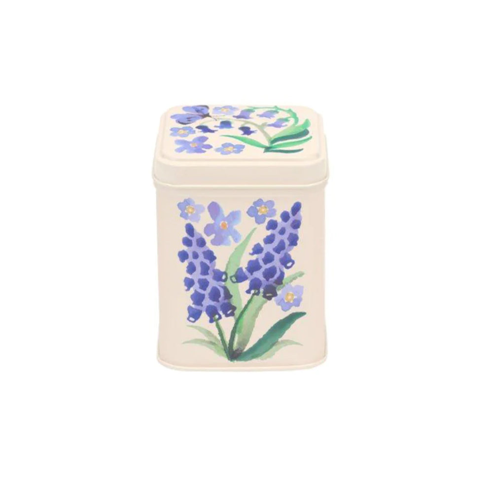 Emma Bridgewater Wild Flowers Small Square Tin Caddy