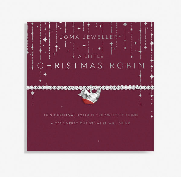 Joma Jewellery Children's Christmas A Little 'Christmas Robin' Bracelet