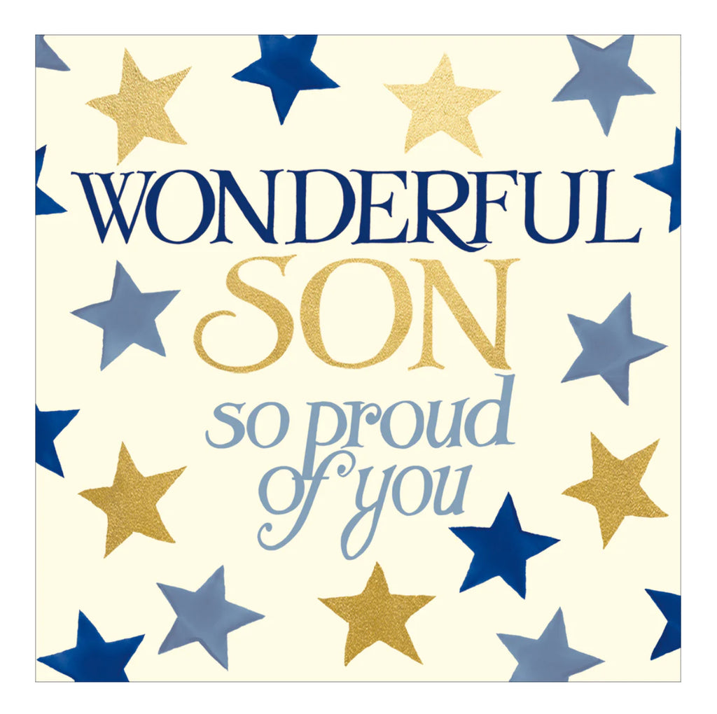 Emma Bridgewater Wonderful Son So Proud Of You Card