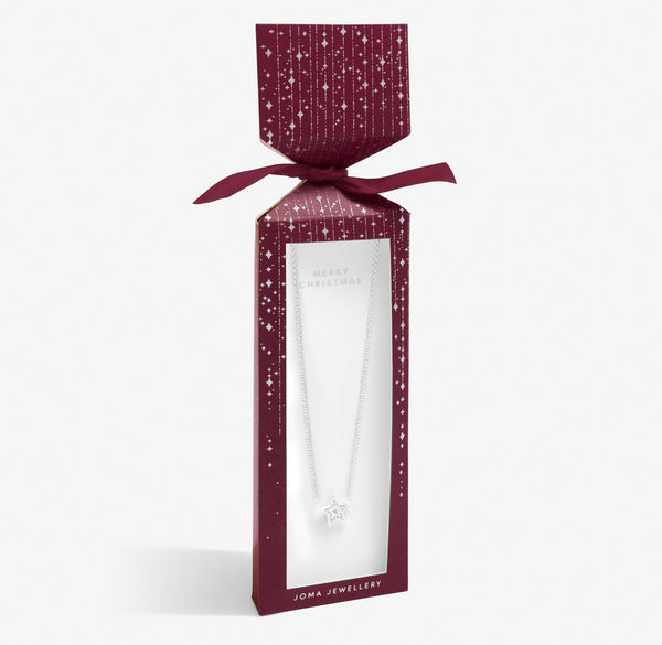 Joma Jewellery Christmas Cracker 'Merry Christmas' Necklace