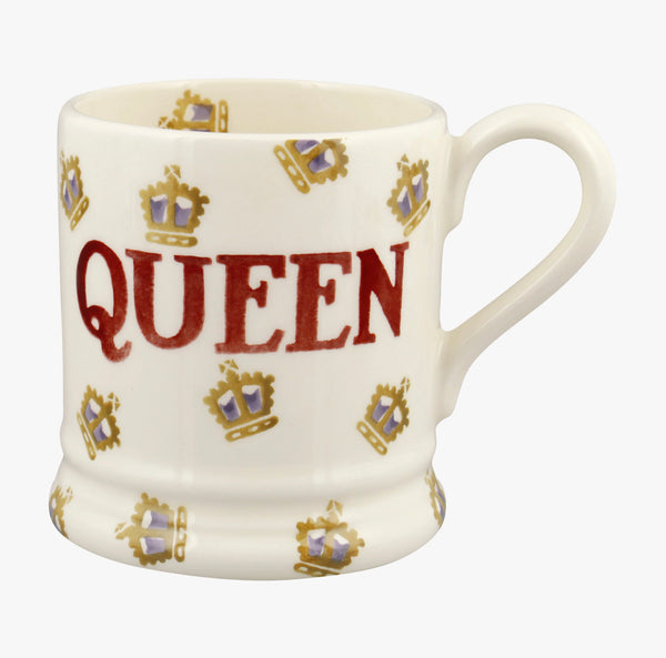 Emma Bridgewater Crowns Coronation 1/2 Pint Mug - Queen