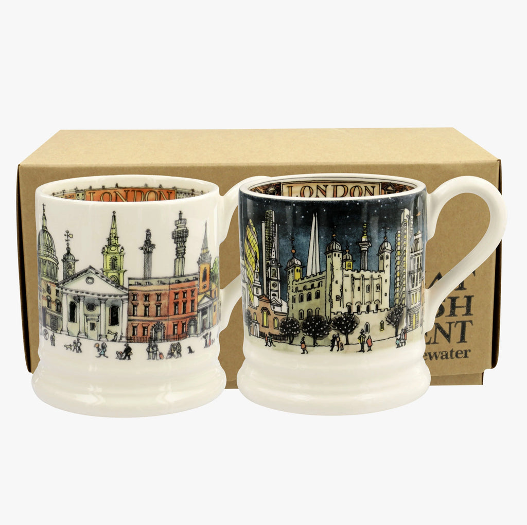 Emma Bridgewater London Set Of 2 1/2 Pint Mugs